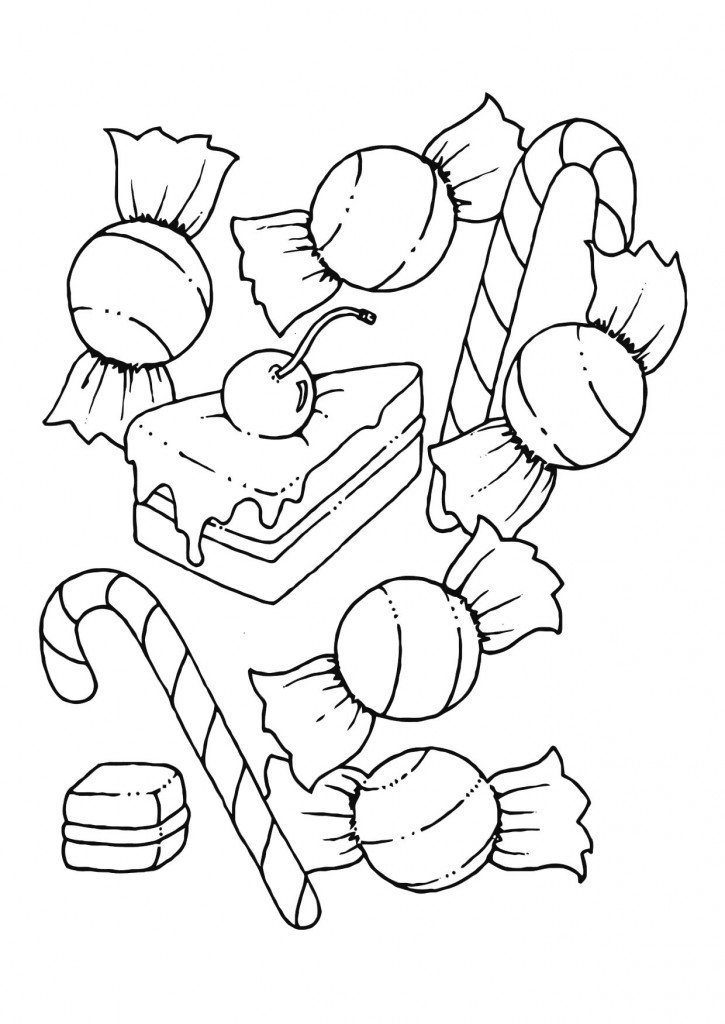 Free Printable Candy Coloring Pages For Kids