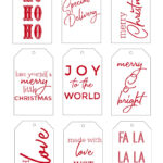 Free Printable Christmas Gift Tags RED This Is Our Bliss This Is