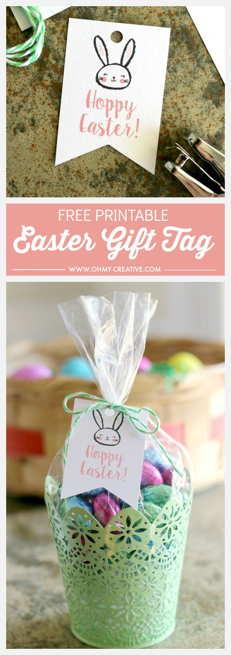Free Printable Hoppy Easter Gift Tags Oh My Creative