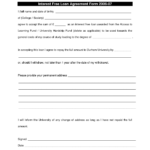 Free Printable Loan Agreement Form Form GENERIC