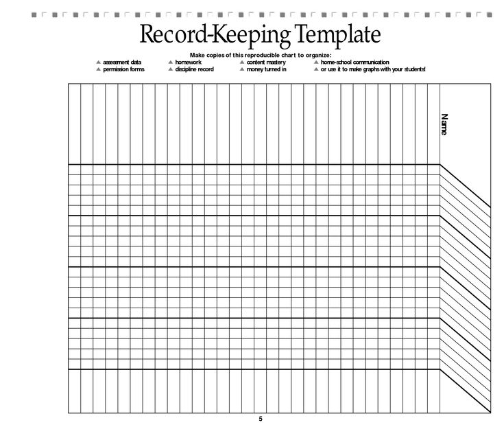 Free Printable Record Keeping Forms Grade Book Printable Classroom 
