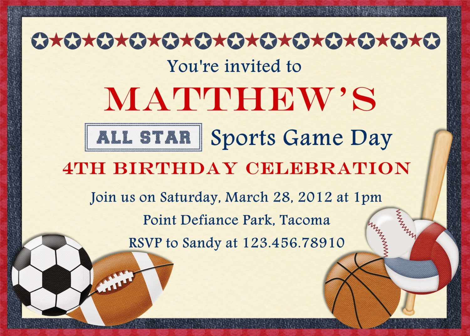 Free Printable Sports Birthday Invitations FREE PRINTABLE Birthday 
