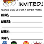 Free Printable Superhero Birthday Invitations Not Quite Susie Homemaker