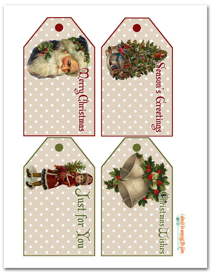 Free Printable Vintage Christmas Tags Free Christmas Tags Printable 