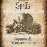 Halloween Book Cover Of Spells Potions And Enchantments Printable