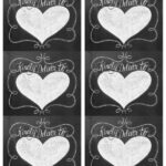 Hand Lettered Chalk Art Valentine s Day Labels Free Printable Labels