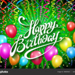 Happy Birthday Typographic Vector Design For Greeting Cards Invitation