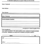 Home Occupation Permit Application City Of Sacramento Printable Pdf