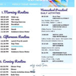 HOMESCHOOL PRESCHOOL SCHEDULE DAILY ROUTINES 3 YEAR OLD LESSON PLANS