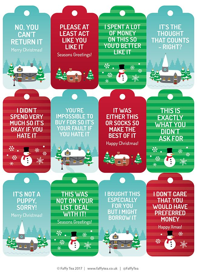 Honest Christmas Gift Tags Diy Christmas Tags Funny Christmas Tags