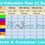 How To Calculate Your 21 Day Fix Calorie And Container Level