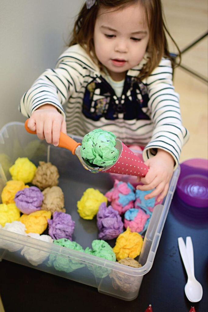 Ice Cream Parlor Dramatic Play Activity 2021 Entertain Your Toddler 