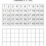 Image Result For Free Printable 1 50 With Blank 1 50 Writing Numbers