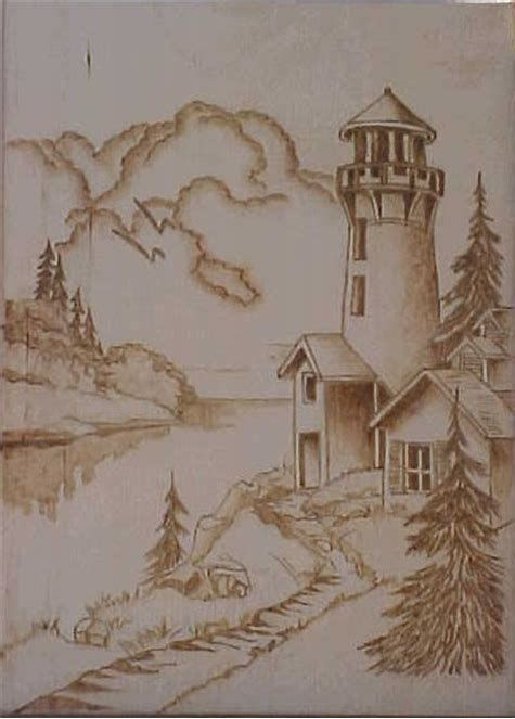 Image Result For Free Wood Burning Tracing Patterns Lighthouse Wood 