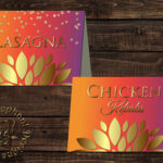 Indian Food Tent Card Instant Download Editable Food Labels Etsy
