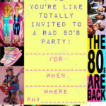 Items Similar To Blank 80 S Costume Party Invitations Instant Download