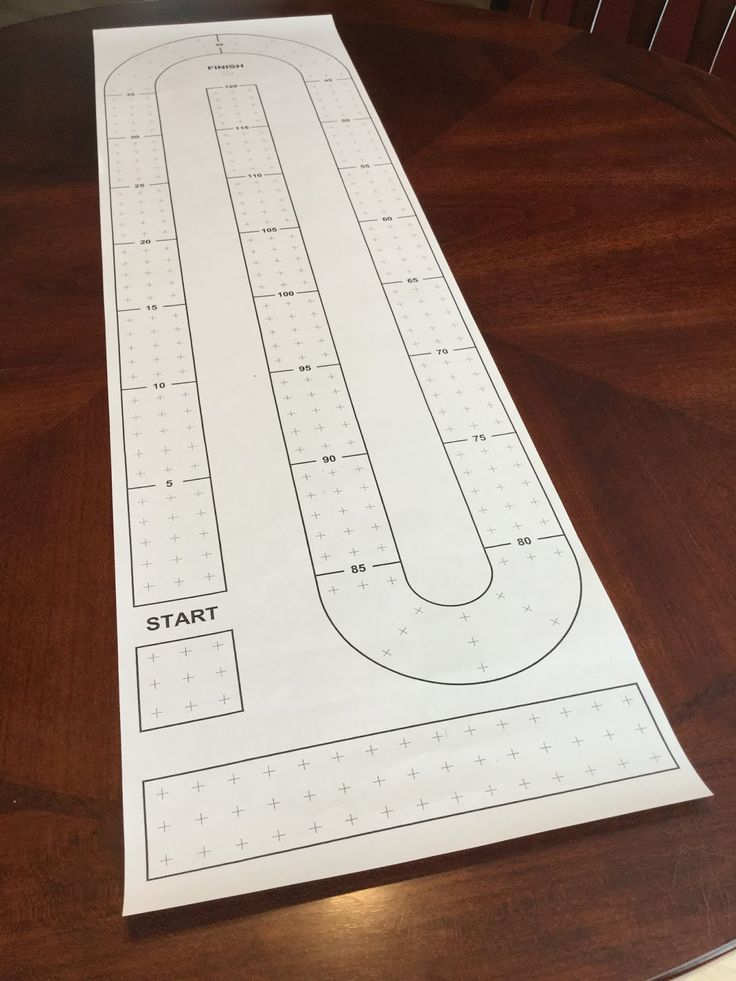 Large Cribbage Board Templates You Need To Make Your Own Large Cribbage 