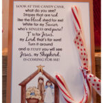 Legend Of The Candy Cane Nativity Card Printable Christian Etsy In