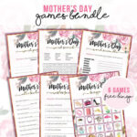 Mother s Day Party Games Printable Games Classroom Games Etsy In 2021