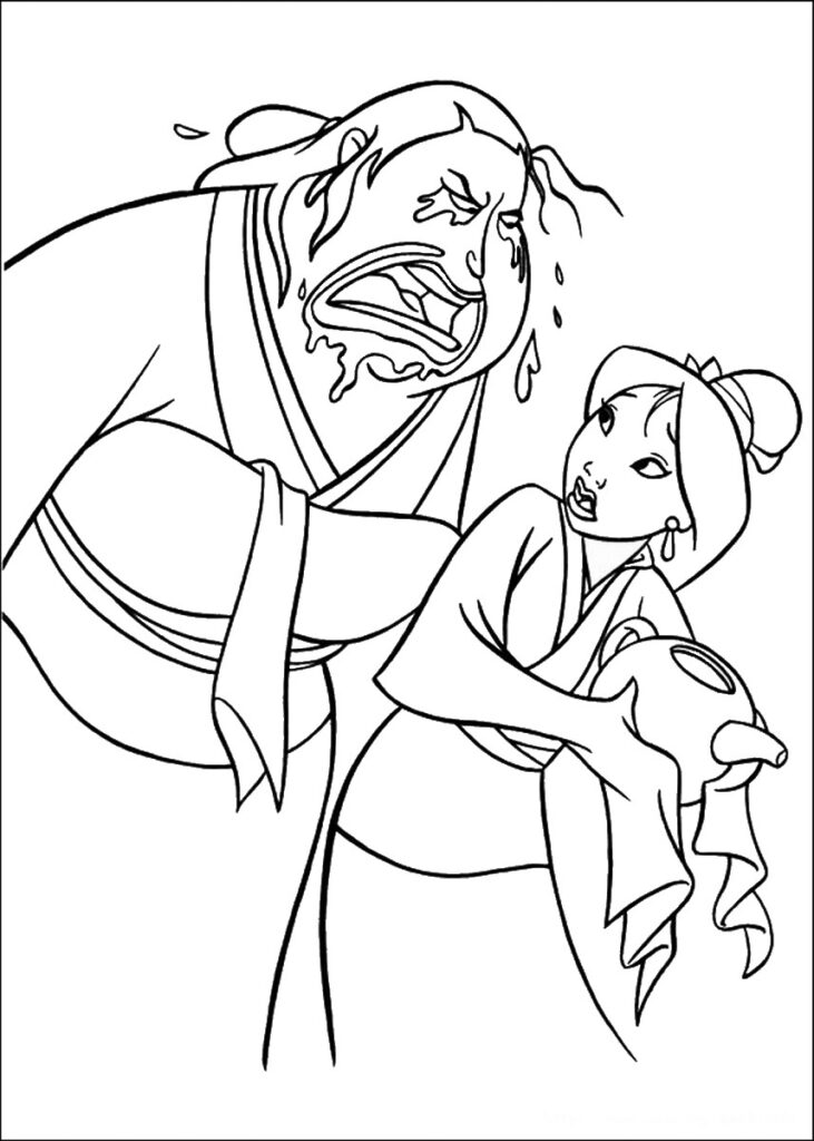 Mulan Coloring Pages