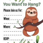 Musings Of An Average Mom Sloth Invitation