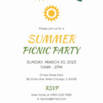 Party Invitation Template Microsoft Word Elegant Free Summer Picnic