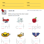 Phonics Worksheets For Grade 1 Preschool Kindergarten Worksheets