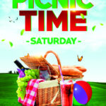 PICNIC SATURDAY Poster Template Free Picnic Invitations Free Psd
