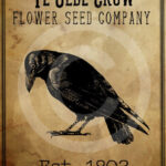 Primitive Old Crow Seed Company Printable Digital Feedsack