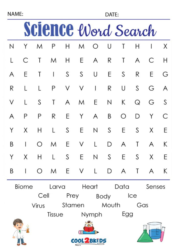 Printable 4th Grade Word Search Cool2bKids
