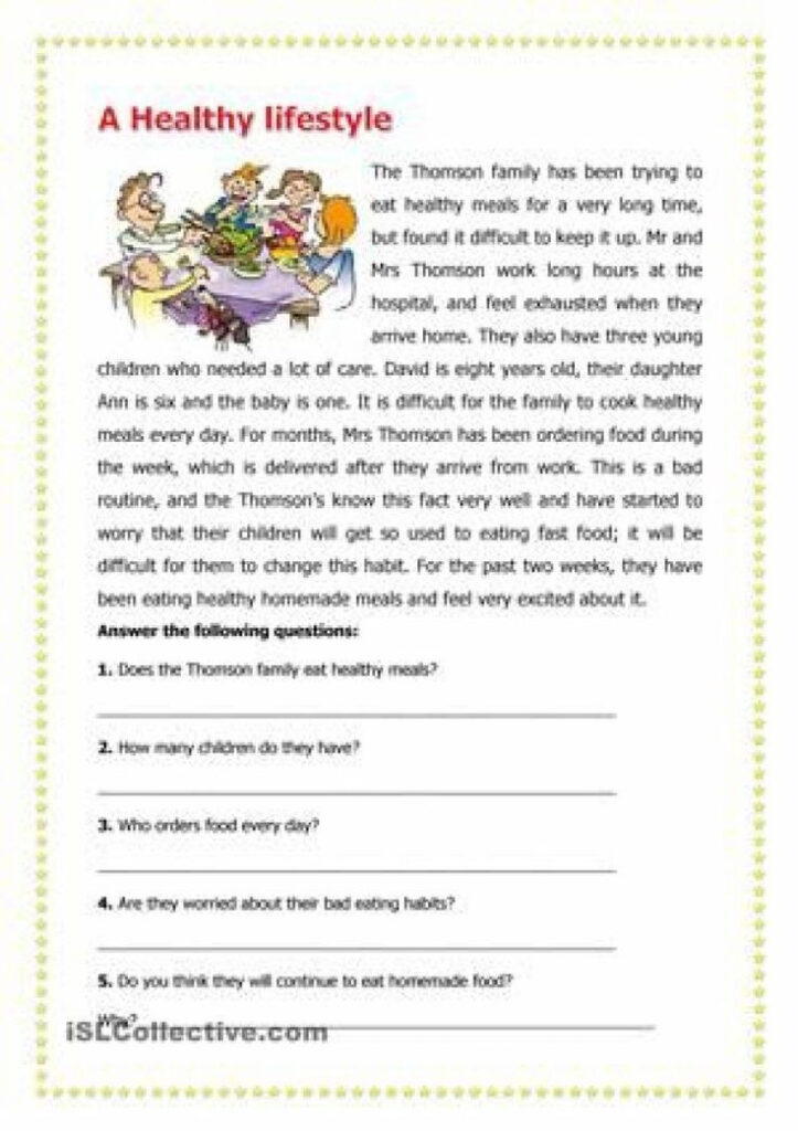 Printable Reading Worksheets Inspirational Short Story With Prehension 