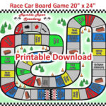 Race Track Board Games Printable