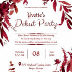 Red Themed 18th Birthday Invitation Free Wedding Invitation Templates