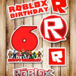 Roblox Centerpieces Roblox Digital Party Supplies Roblox Etsy In 2021