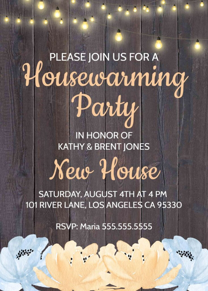 Rustic Housewarming Invitation House Warming Party Invite Etsy In 