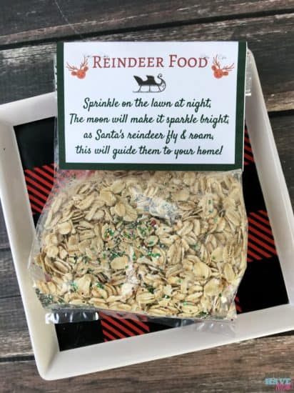 Santa s Magic Reindeer Food With Free Printable Bag Topper Poem 