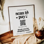 Scan To Pay Sign QR Code Sign Template Printable Payment Etsy