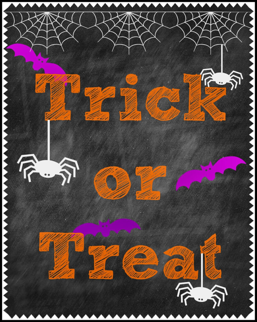Second Chance To Dream Chalkboard Halloween Printable