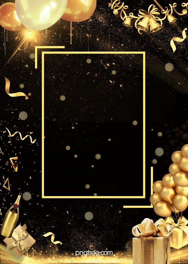 Simple Black Gold Wireframe Party Background Party Background Black