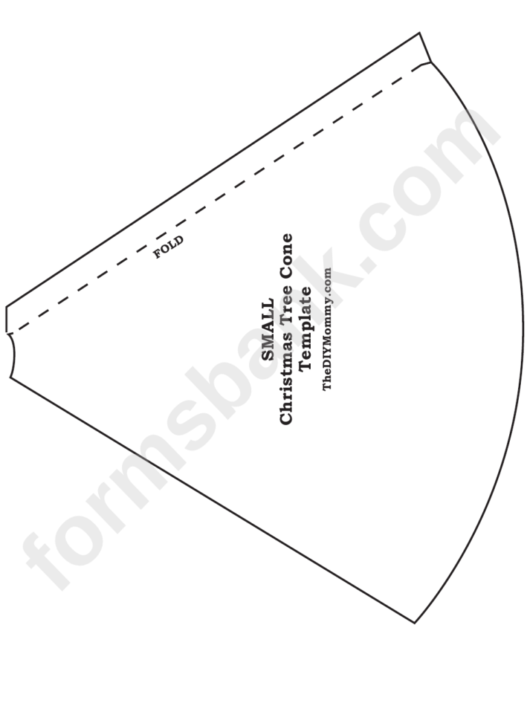 Small Christmas Tree Cone Template Printable Pdf Download