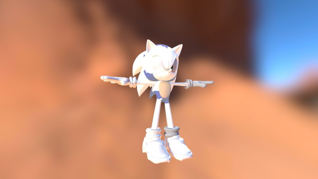 Sonic Soap Shoes 3D Model By GalaxySoftware 5a967d3 Sketchfab