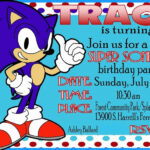 Sonic The Hedgehog Invitation Template Lovely Sonic Birthday