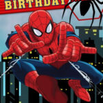 Spiderman Birthday Card In 2020 Happy Birthday Spiderman Happy