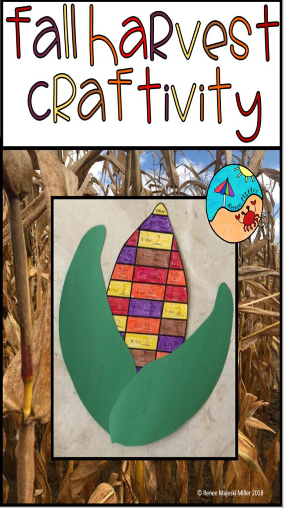 Subtraction From 12 Color By Code Fall Harvest Activity Fall Fun And 