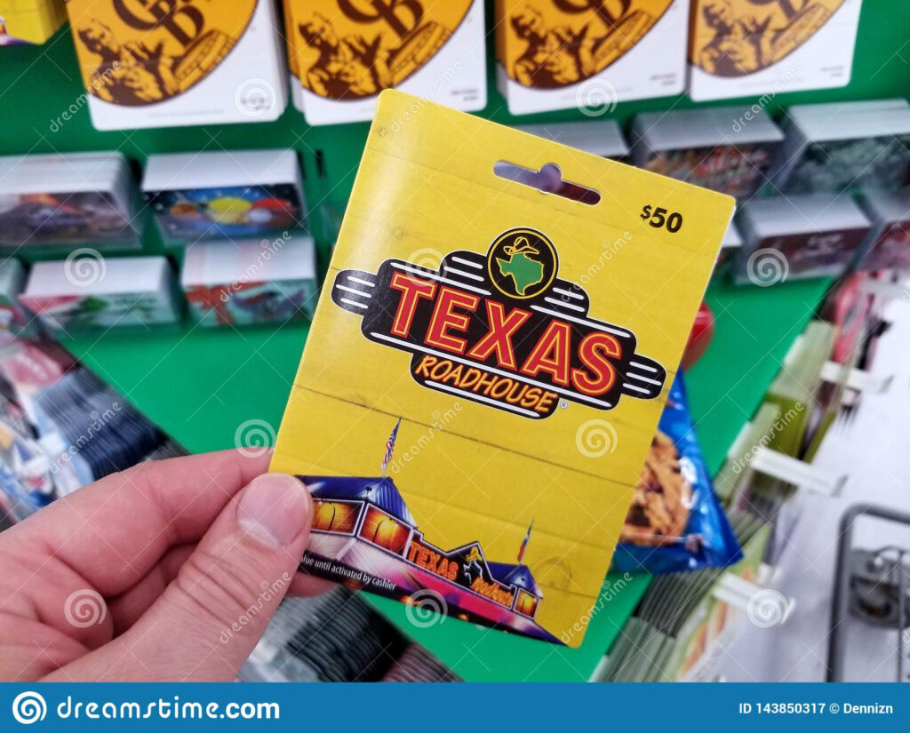 Texas Roadhouse Gift Card In A Hand Editorial Photography Image Of 