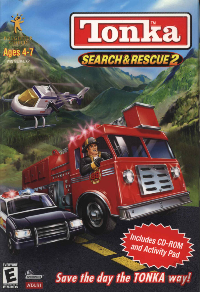 Tonka Search Rescue 2 PC Game With Printable Activity Pad CD ROM 