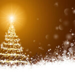 Vector Gold Christmas Background