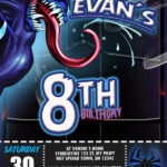 Venom 2 Birthday Invitation Printable Digital Perzonalized