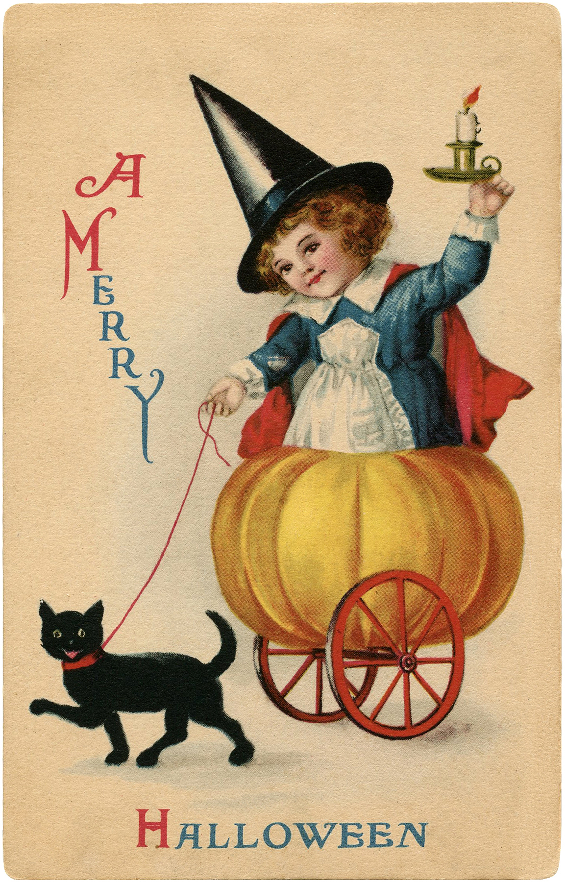 Vintage Sweet Halloween Witch Image Darling The Graphics Fairy