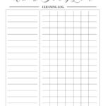 When Did I Last Cleaning Log Free Printable Happy Planner